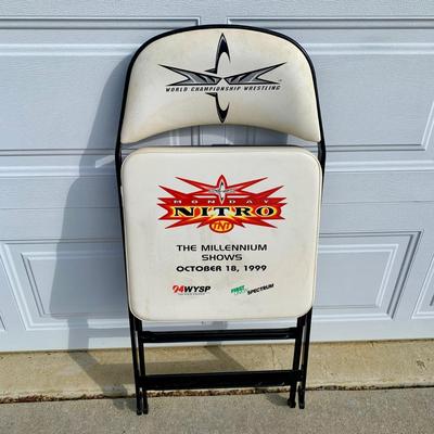 LOT 79 B: 1999 WCW Monday Nitro "The Millennium Shows" Event Chair