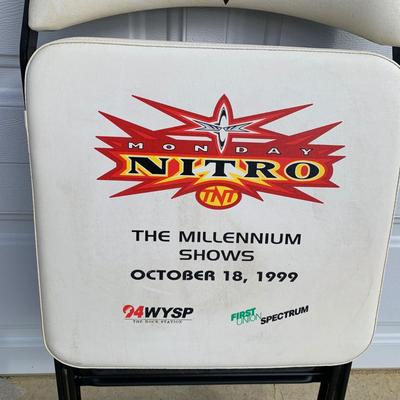 LOT 79 B: 1999 WCW Monday Nitro "The Millennium Shows" Event Chair