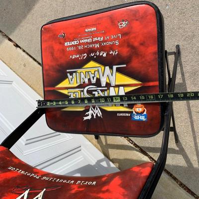 LOT 80 B: 1999 WWF Wrestle Mania "The Ragin' Climax" Event Chair