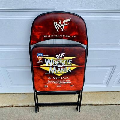LOT 80 B: 1999 WWF Wrestle Mania "The Ragin' Climax" Event Chair
