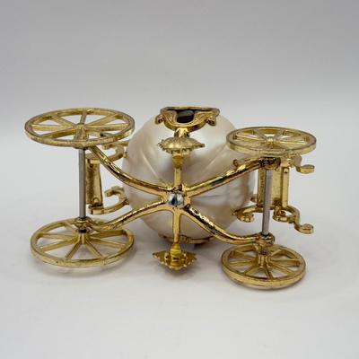 LOT 81B: NIP Disney Hallmark Keepsake Mickey Mouse Pocket Watch, NIP Mickey Watch & Mantle Clock Set & Cinderella's Coach