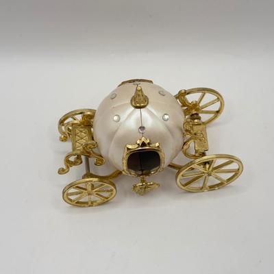 LOT 81B: NIP Disney Hallmark Keepsake Mickey Mouse Pocket Watch, NIP Mickey Watch & Mantle Clock Set & Cinderella's Coach