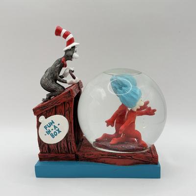 LOT 85B: Dr. Seuss Cat in the Hat Universal Studios Islands of Adventure Seuss Landing Collection - Red Machine Car, Snowglobe & I...