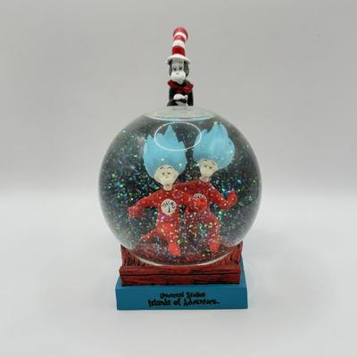 LOT 85B: Dr. Seuss Cat in the Hat Universal Studios Islands of Adventure Seuss Landing Collection - Red Machine Car, Snowglobe & I...