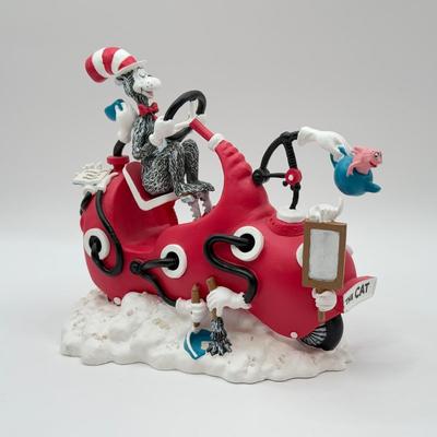 LOT 85B: Dr. Seuss Cat in the Hat Universal Studios Islands of Adventure Seuss Landing Collection - Red Machine Car, Snowglobe & I...