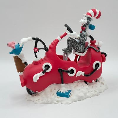 LOT 85B: Dr. Seuss Cat in the Hat Universal Studios Islands of Adventure Seuss Landing Collection - Red Machine Car, Snowglobe & I...