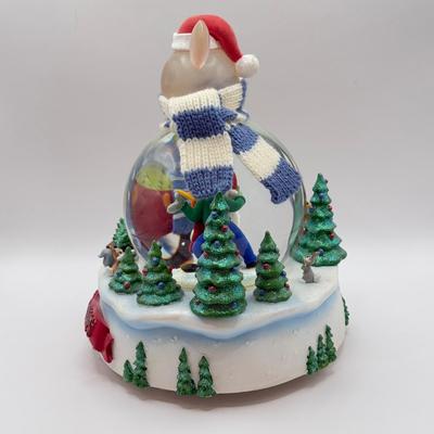 LOT 86B: 2001 Disney Christmas Mickey & Friends "Winter Wonderland" Musical Snowglobe w/ Mini Holiday Mickey Mouse Snowglobes