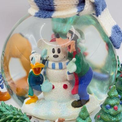 LOT 86B: 2001 Disney Christmas Mickey & Friends "Winter Wonderland" Musical Snowglobe w/ Mini Holiday Mickey Mouse Snowglobes