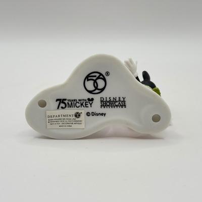 LOT 87B: Disney Ceramic Christmas Ornaments & Figures incl. Department 56 "75 Years with Mickey" Snowman Figurine