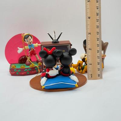 LOT 88B: Disney Hallmark Christmas Ornaments - World of Disney TV, Pinocchio & Sleepy Mickey and Pluto