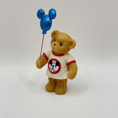 LOT 89B: Disney Mickey Mouse Club Ornaments, 2007 Hallmark Mickey Mouse T-Shirt Ornament & Cherished Teddies "Jeri" Figurine