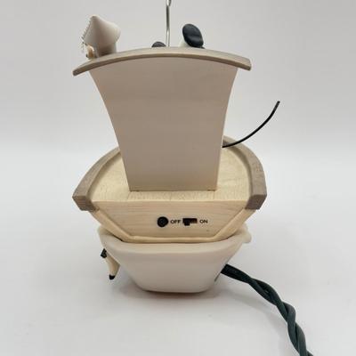 LOT 91B: 2003 Disney Hallmark Keepsake Steamboat Willie Magic Ornament & Mickey Mouse Steamboat Willie Faceted Acrylic Lucite...