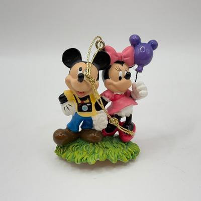 LOT 92B: Disney Mickey & Minnie Ornament collection - 2005 Hallmark Soda Shop, 2008 Hallmark Window-Shopping & More