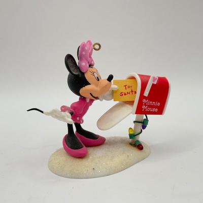 LOT 94B: Disney Store Hot Air Balloon Ornament & Hallmark Ornaments - 2007 Mickey and Minnie Dashing Through the Mall & 2008...