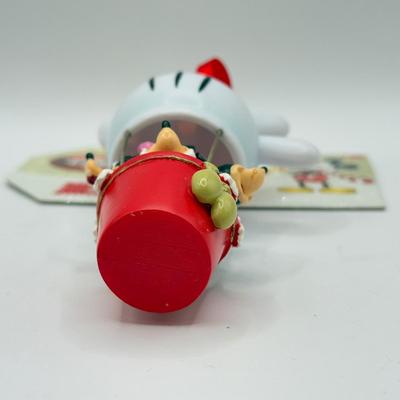 LOT 94B: Disney Store Hot Air Balloon Ornament & Hallmark Ornaments - 2007 Mickey and Minnie Dashing Through the Mall & 2008...