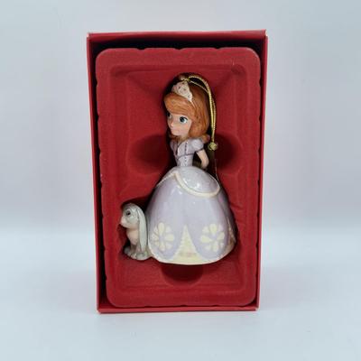 LOT 98B: NIB Disney Lenox Princess Ornaments - Mermaid Ariel & Sofia the First