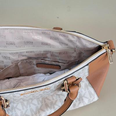 LOT 99A: Michael Kors Leather Ciara Zip Top Handbag