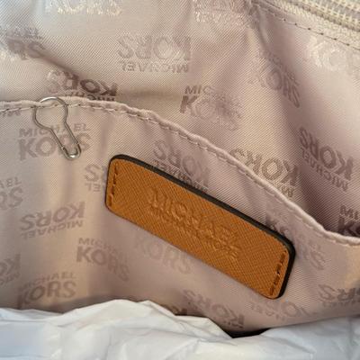 LOT 99A: Michael Kors Leather Ciara Zip Top Handbag