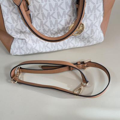 LOT 99A: Michael Kors Leather Ciara Zip Top Handbag