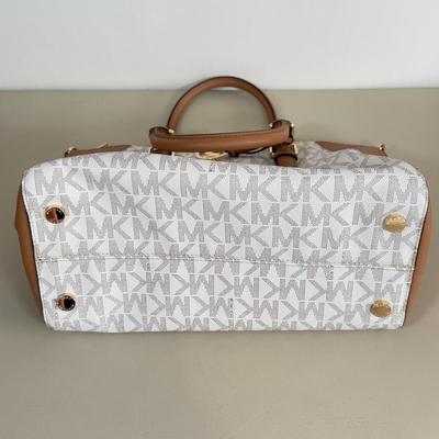 LOT 99A: Michael Kors Leather Ciara Zip Top Handbag