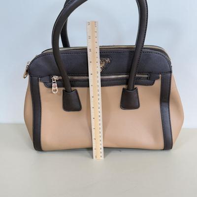 LOT 100A: Prada Saffiano Medium Beige Tote Handbag