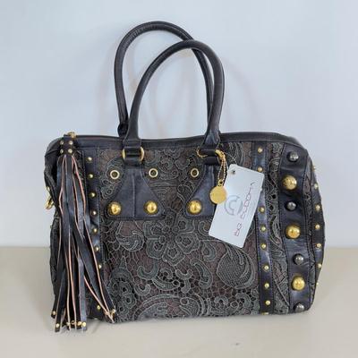 LOT 101AL: Big Buddha Lace Stud Handbag