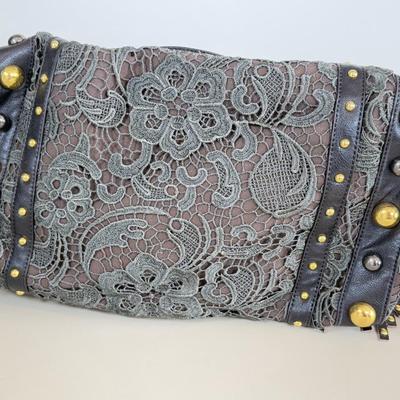 LOT 101AL: Big Buddha Lace Stud Handbag