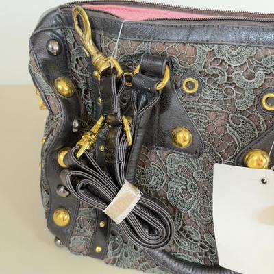 LOT 101AL: Big Buddha Lace Stud Handbag