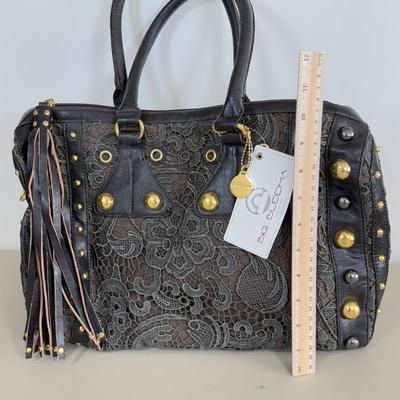 LOT 101AL: Big Buddha Lace Stud Handbag