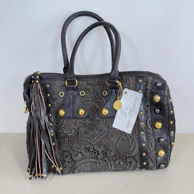 LOT 101AL: Big Buddha Lace Stud Handbag