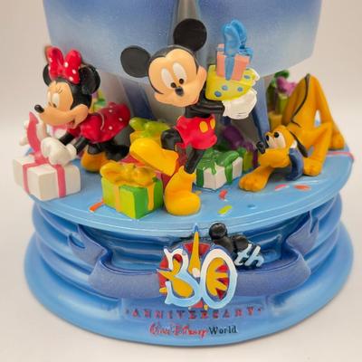 LOT 104B: Vintage Walt Disney World 30th Anniversary Mickey & Friends Cinderella Castle Snowglobe, Walt Disney 75th Anniversary...