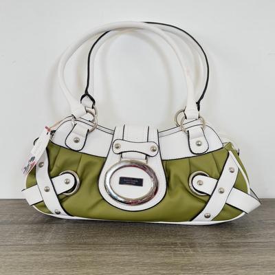 LOT 105A: Kate Spade New York Green & White Handbag