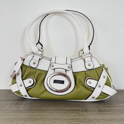 LOT 105A: Kate Spade New York Green & White Handbag