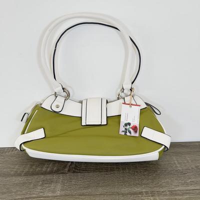 LOT 105A: Kate Spade New York Green & White Handbag