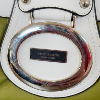 LOT 105A: Kate Spade New York Green & White Handbag