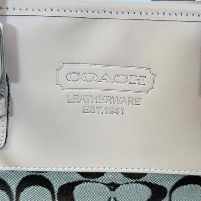 LOT 106A: Coach Leather and Canvas Medium Tote Handbag