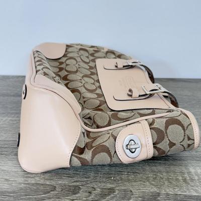 LOT 106A: Coach Leather and Canvas Medium Tote Handbag