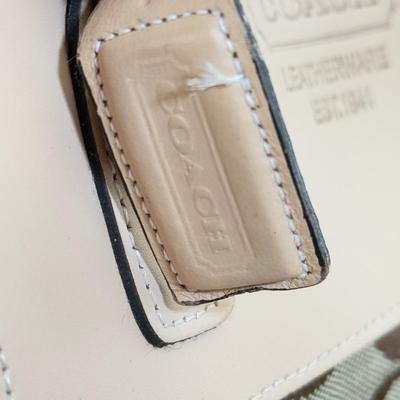 LOT 106A: Coach Leather and Canvas Medium Tote Handbag