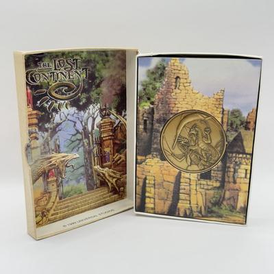 LOT 114J: 1999 Universal Studios Islands of Adventure The Lost Continent Dragon Coin Medallion in Original Box