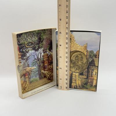 LOT 114J: 1999 Universal Studios Islands of Adventure The Lost Continent Dragon Coin Medallion in Original Box