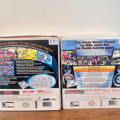 LOT 143B: Wii Dance Dance Revolution “Hottest Party”, Dance Dance Revolution “Hottest Party 2” & Universal Dance Pad