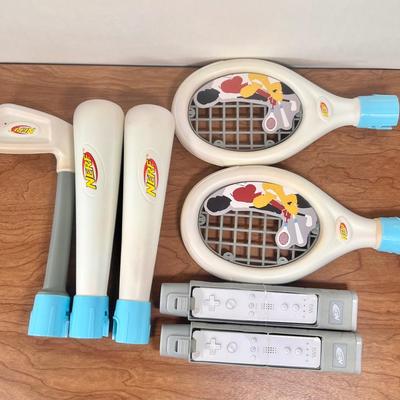 LOT 144B: Wii Sports Accessories: Bowling Ball, Nerf Sports & More