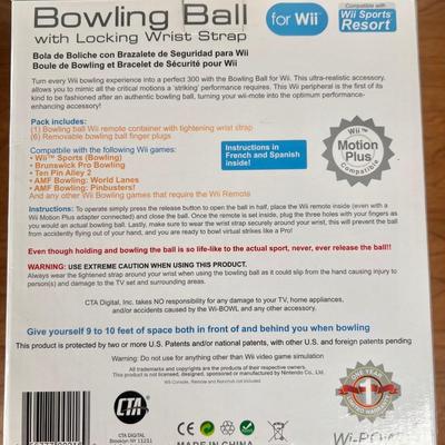 LOT 144B: Wii Sports Accessories: Bowling Ball, Nerf Sports & More
