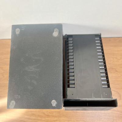 LOT 145B: Playstation Game Storage Box w/ PS1 NFL Gameday '98 & PS2 Games - Madden 2005 & 2006