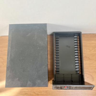 LOT 145B: Playstation Game Storage Box w/ PS1 NFL Gameday '98 & PS2 Games - Madden 2005 & 2006