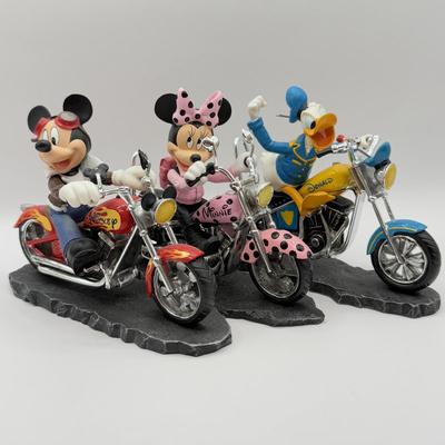 LOT 161B: Disney Hamilton Mickey & Friends Fun on the Open Road Collection Motorcycle Sculptures - Mickey “Leader of the Pack” 14801,...