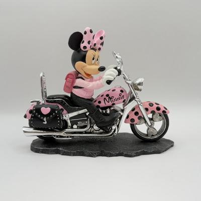 LOT 161B: Disney Hamilton Mickey & Friends Fun on the Open Road Collection Motorcycle Sculptures - Mickey “Leader of the Pack” 14801,...