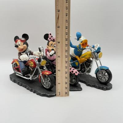 LOT 161B: Disney Hamilton Mickey & Friends Fun on the Open Road Collection Motorcycle Sculptures - Mickey “Leader of the Pack” 14801,...