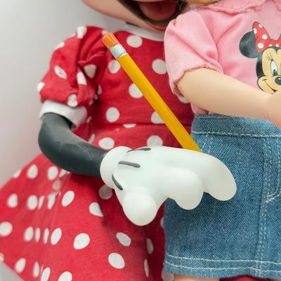 LOT 163B: Vintage Disney Minnie Mouse w/ Child Ashton Drake Galleries Porcelain Doll Set