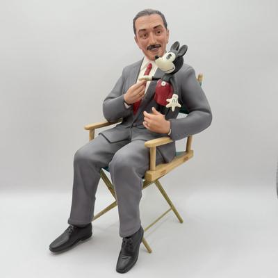 LOT 164B: Walt Disney Classic Collection Walt / Mickey “…It Was All Started by a Mouse” Porcelain Sculpture